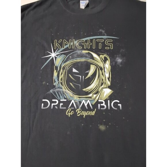 Knights Dream Big Go Beyond Graphic Tee Tshirt Black Size Large Impress Ink - Picture 5 of 8